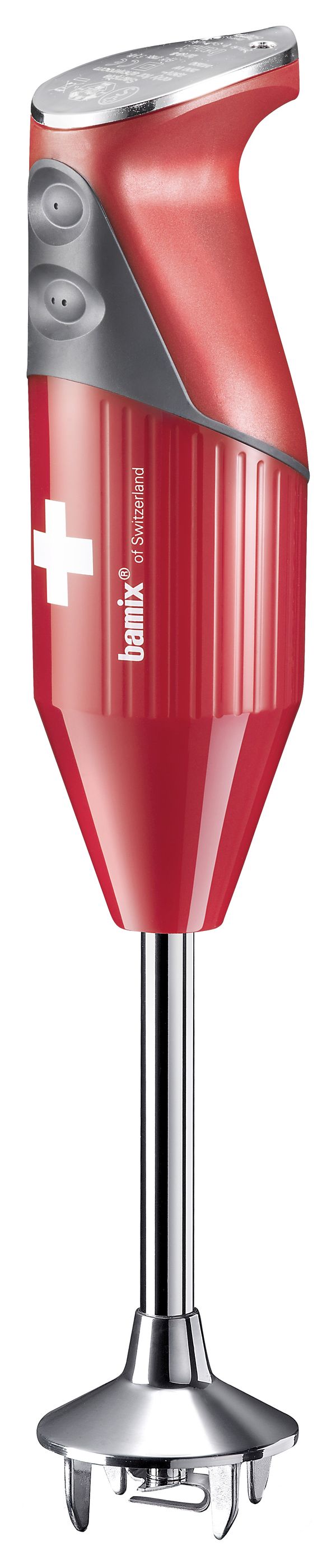 Bamix SwissLine Immersion Blender 200W Red with Swiss Flag - 70th Anniversary model